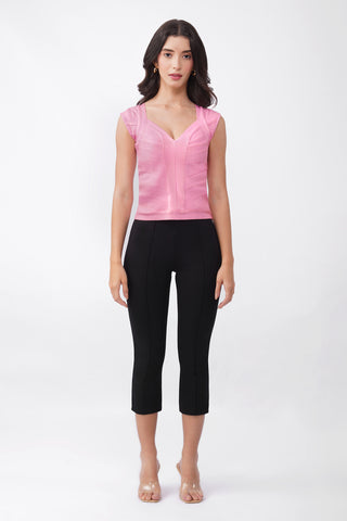 Karlie - Bandage Top  in Baby PInk
