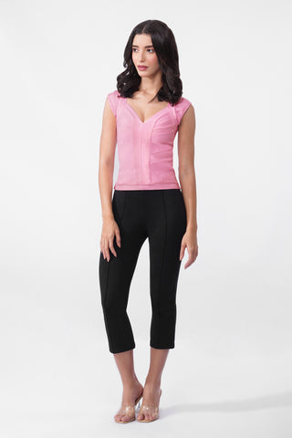 Karlie - Bandage Top  in Baby PInk